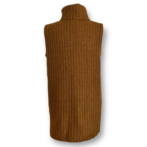 Theory Womens Brown Beylor T Caresse Sweater M Mohair Wool Turtleneck Minimalist - Picture 6 of 8
